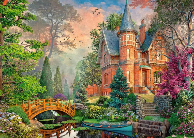 Terracotta Mansion Puzzel (1000 stukjes)