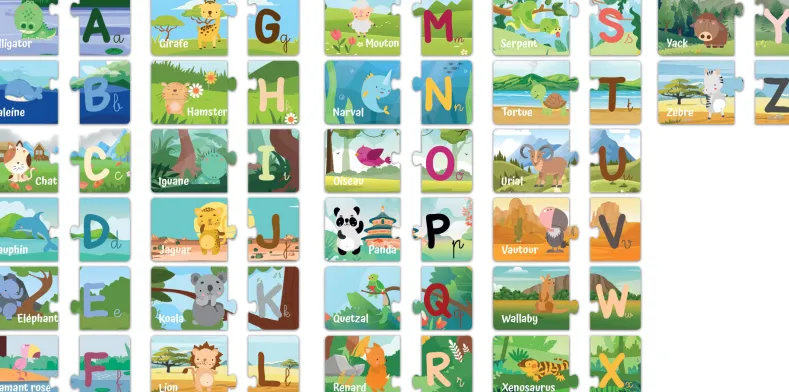 The Alphabet Duo Puzzel (54 stukjes)