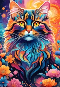 The Cat of Colors Puzzel (1000 stukjes)