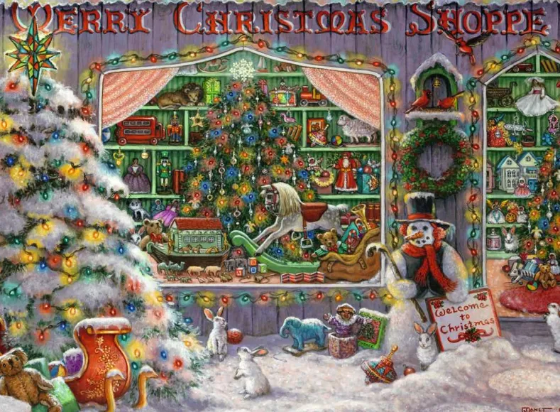 The Christmas shop Puzzel (500 stukjes)