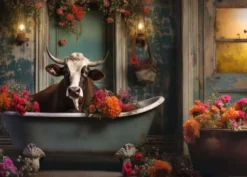 The Cow in the Bathtub Puzzel (1000 stukjes)