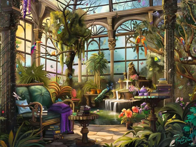 The Green House Puzzel (1500 stukjes)