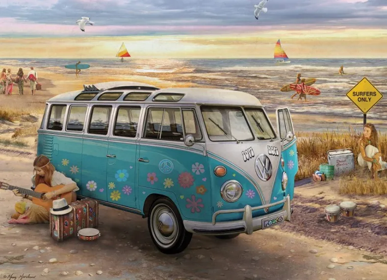 The Love & Hope VW Bus Puzzel (1000 stukjes)