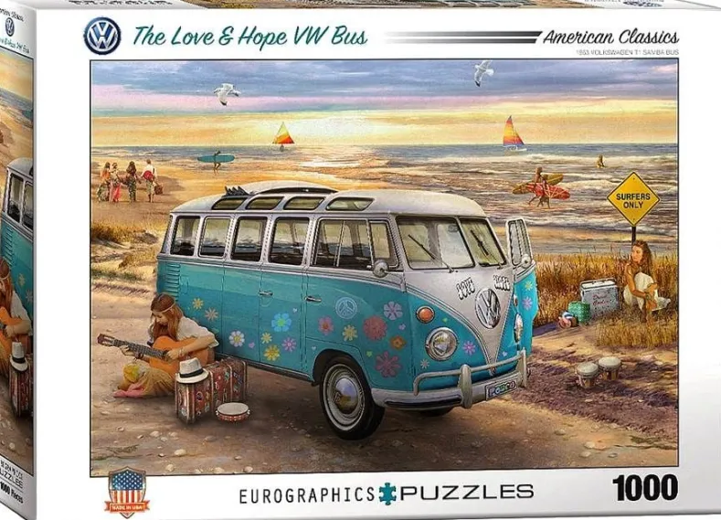 The Love & Hope VW Bus Puzzel (1000 stukjes)