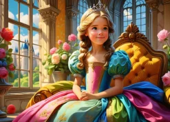 The Princess on Her Throne Puzzel (500 stukjes)
