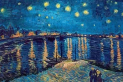 The Starry Night Over The Rhone - Vincent van Gogh Puzzel (1000 stukjes)