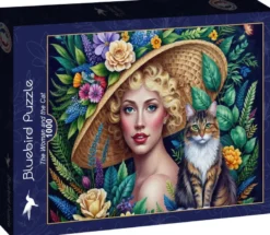 The Woman and the Cat Puzzel (1000 stukjes)