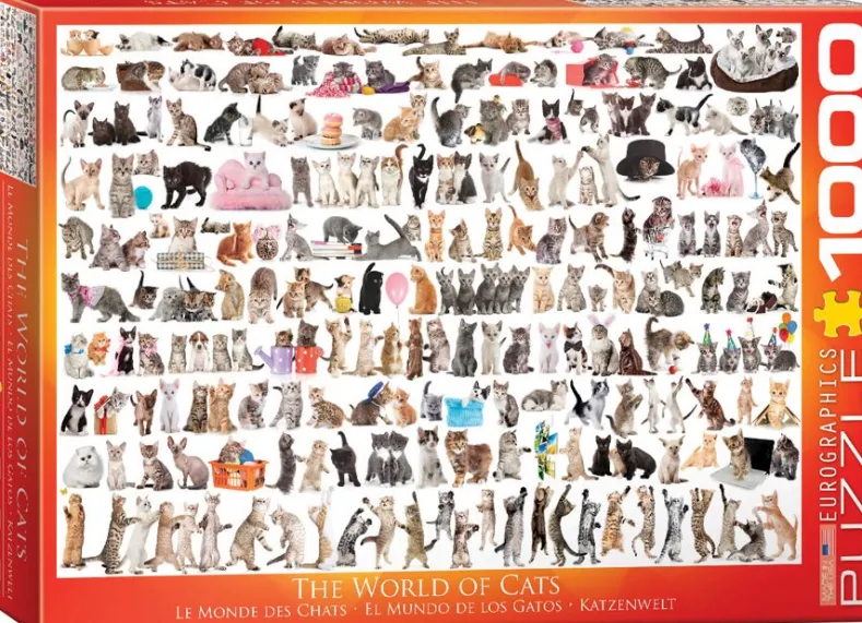 The World of Cats Puzzel (1000 stukjes)