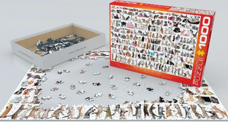 The World of Cats Puzzel (1000 stukjes)
