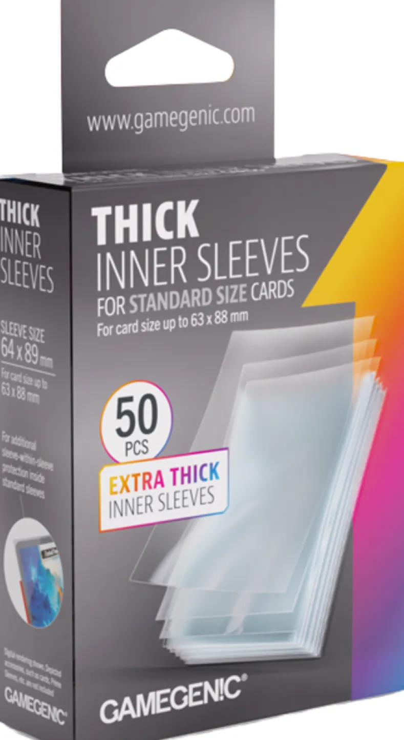 Thick Inner / Perfect Sleeves 64x89mm Clear (50 stuks) - Boxed