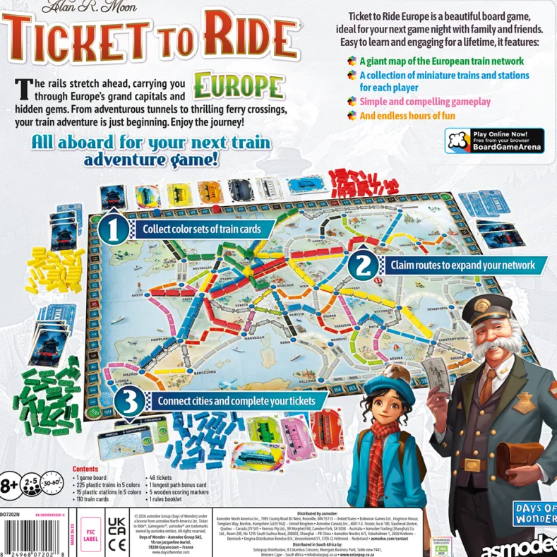 Ticket to Ride Europe (Engelse versie)