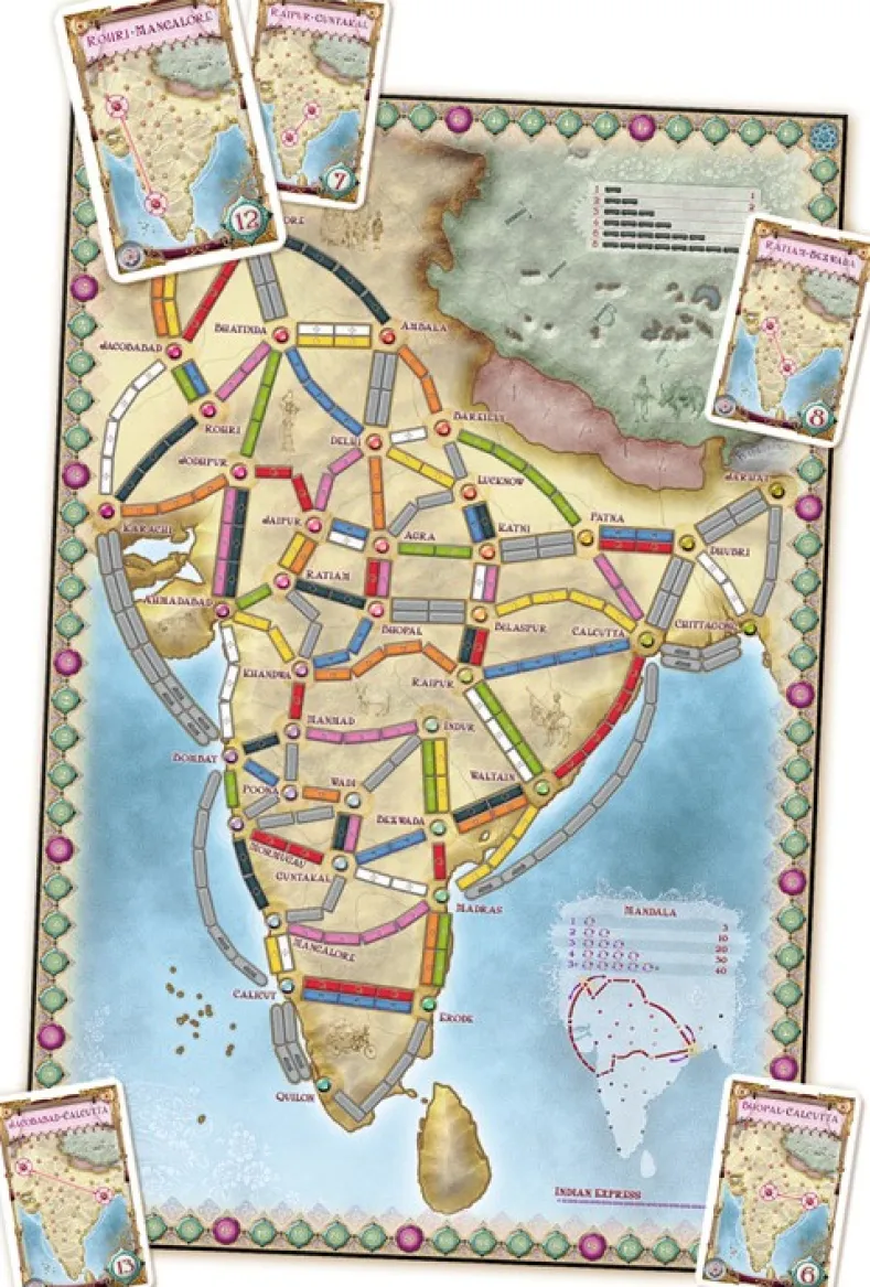 Ticket To Ride - India Uitbreiding
