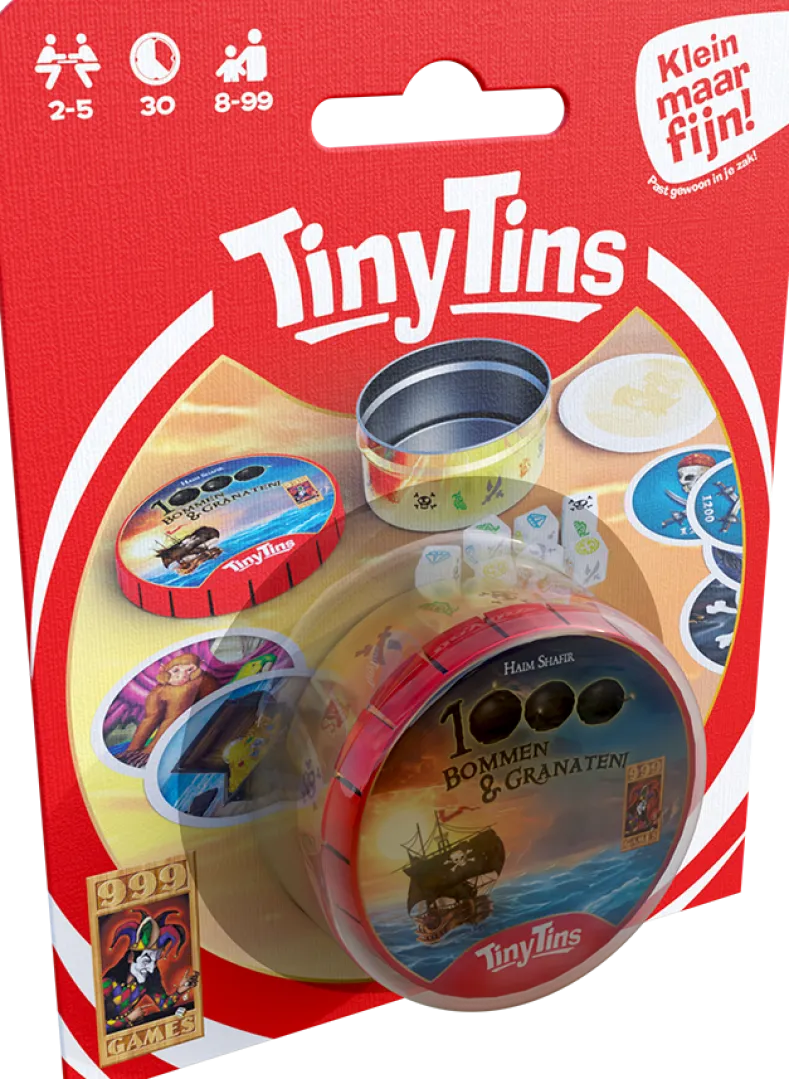 Tiny Tins - 1000 Bommen en Granaten - Dobbelspel