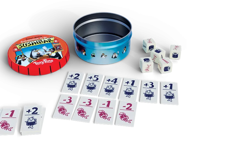 Tiny Tins - Geharrewar in de Sushibar - Dobbelspel