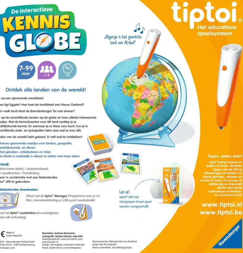 Tiptoi - De Interactieve Kennis Globe