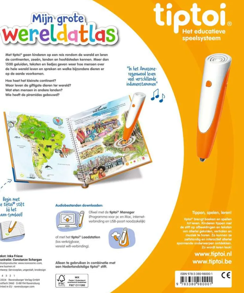 Tiptoi - Mijn Grote Wereldatlas