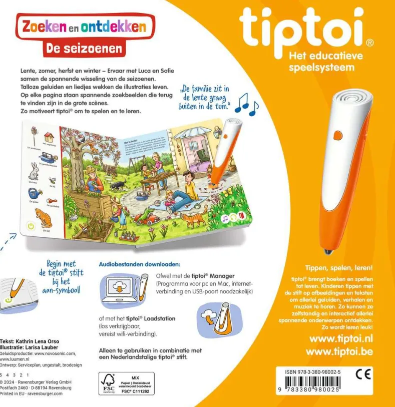 Tiptoi - Zoeken en Ontdekken - De seizoenen