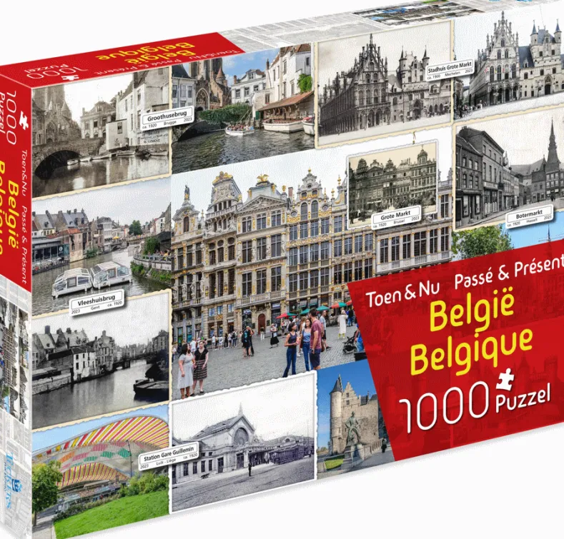 Toen & Nu - België Puzzel (1000 stukjes)