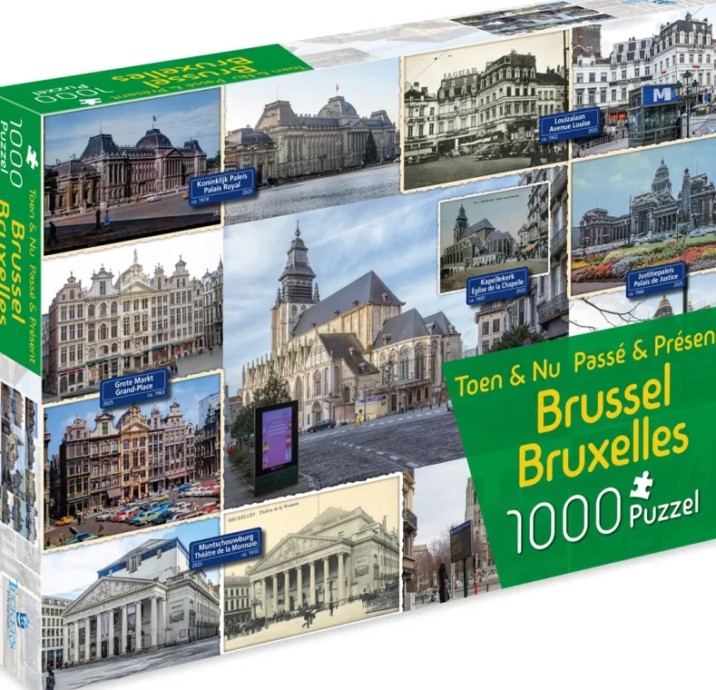 Toen & Nu - Brussel Puzzel (1000 stukjes)