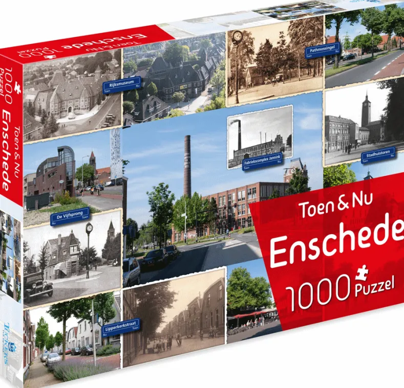 Toen & Nu - Enschede Puzzel (1000 stukjes)