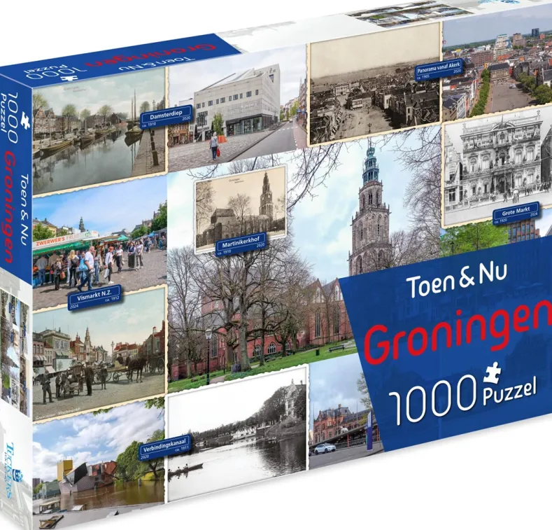 Toen & Nu - Groningen Puzzel (1000 stukjes)