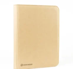 Toploader Binder (35pt) - Zipped 9-pocket Sand