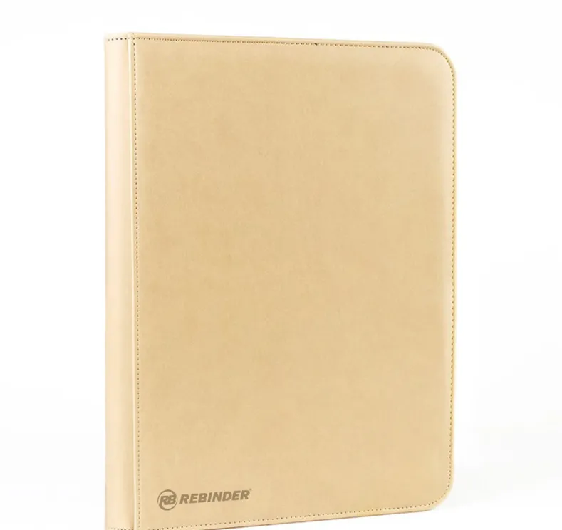Toploader Binder (35pt) - Zipped 9-pocket Sand