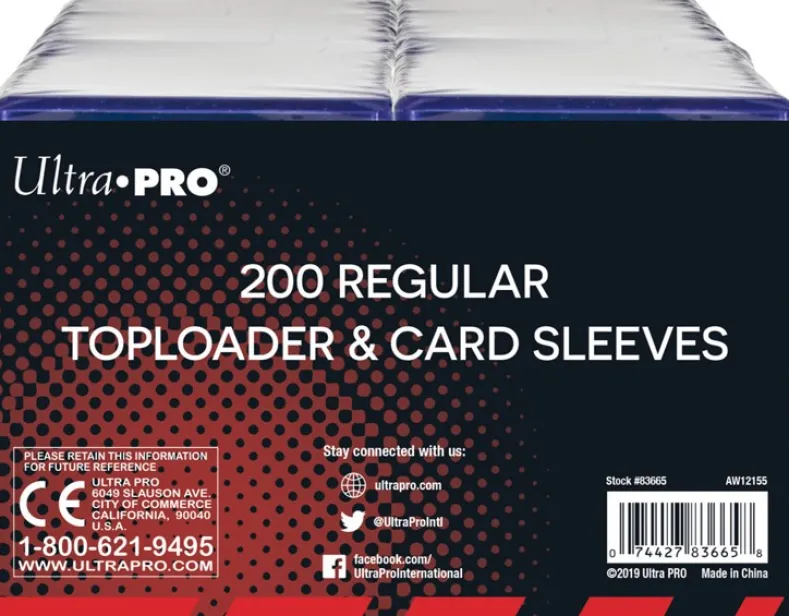 Toploaders 3x4 Regular Sleeves (200 stuks)
