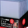 Toploader - 3" x 4" Thick 75pt (25 stuks)