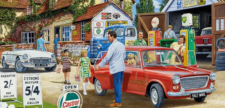 Trevor Mitchell - Filling Up for the Trip Puzzel (636 stukjes)
