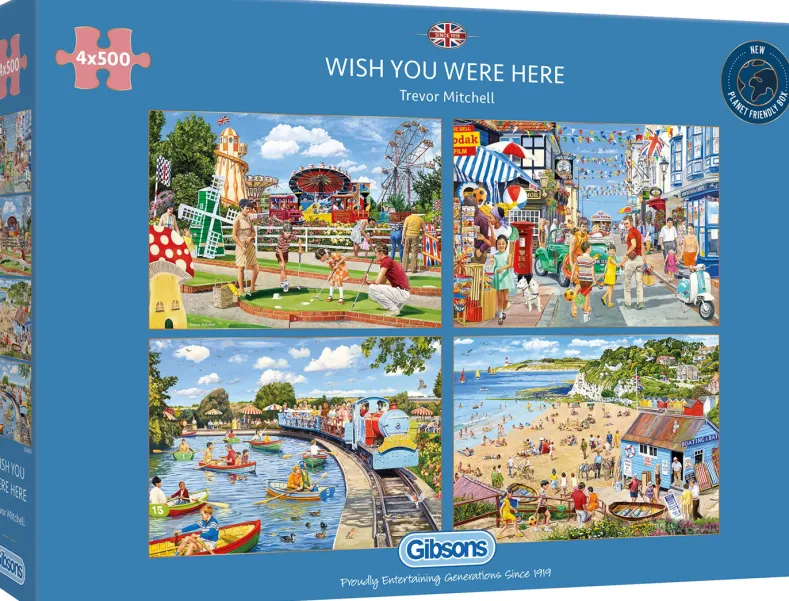 Trevor Mitchell - Wish You Were Here Puzzel (4 x 500 stukjes)