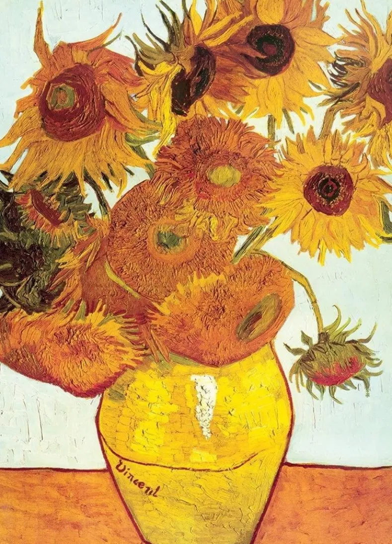 Twelve Sunflowers - Vincent van Gogh Puzzel (1000 stukjes)