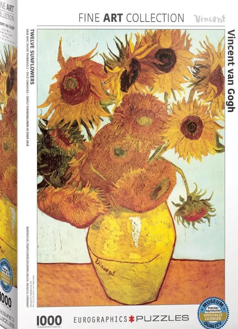 Twelve Sunflowers - Vincent van Gogh Puzzel (1000 stukjes)