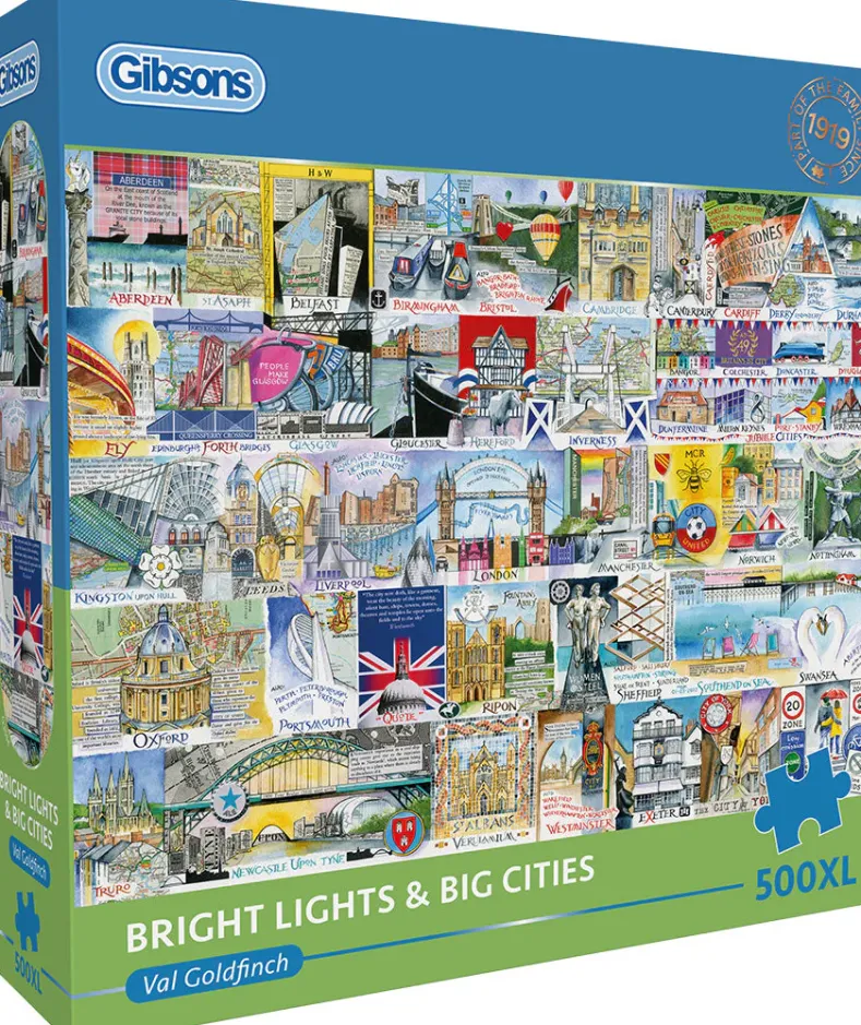 Val Goldfinch - Bright Lights & Big Cities Puzzel (500XL stukjes)
