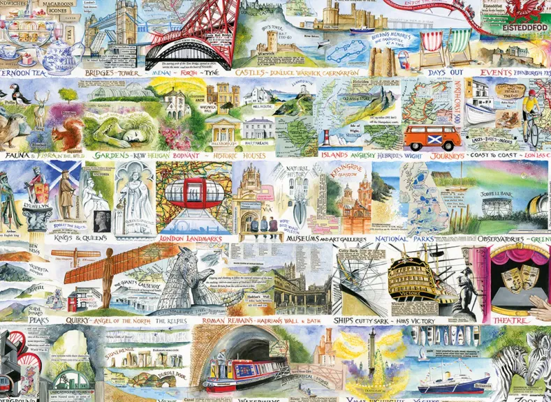 Val Goldfinch - British & Brilliant Puzzel (1000 stukjes)