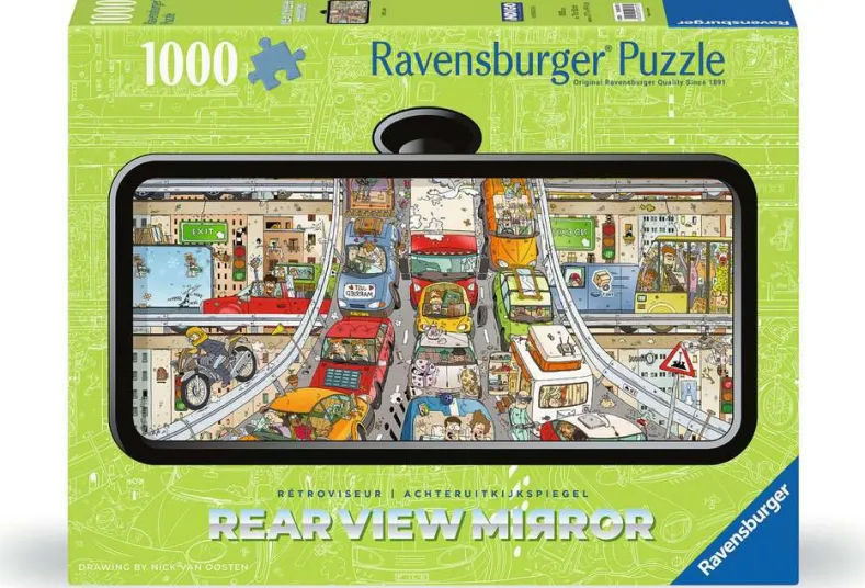 Verkeerschaos Puzzel (Rearview Mirror) (1000 stukjes)