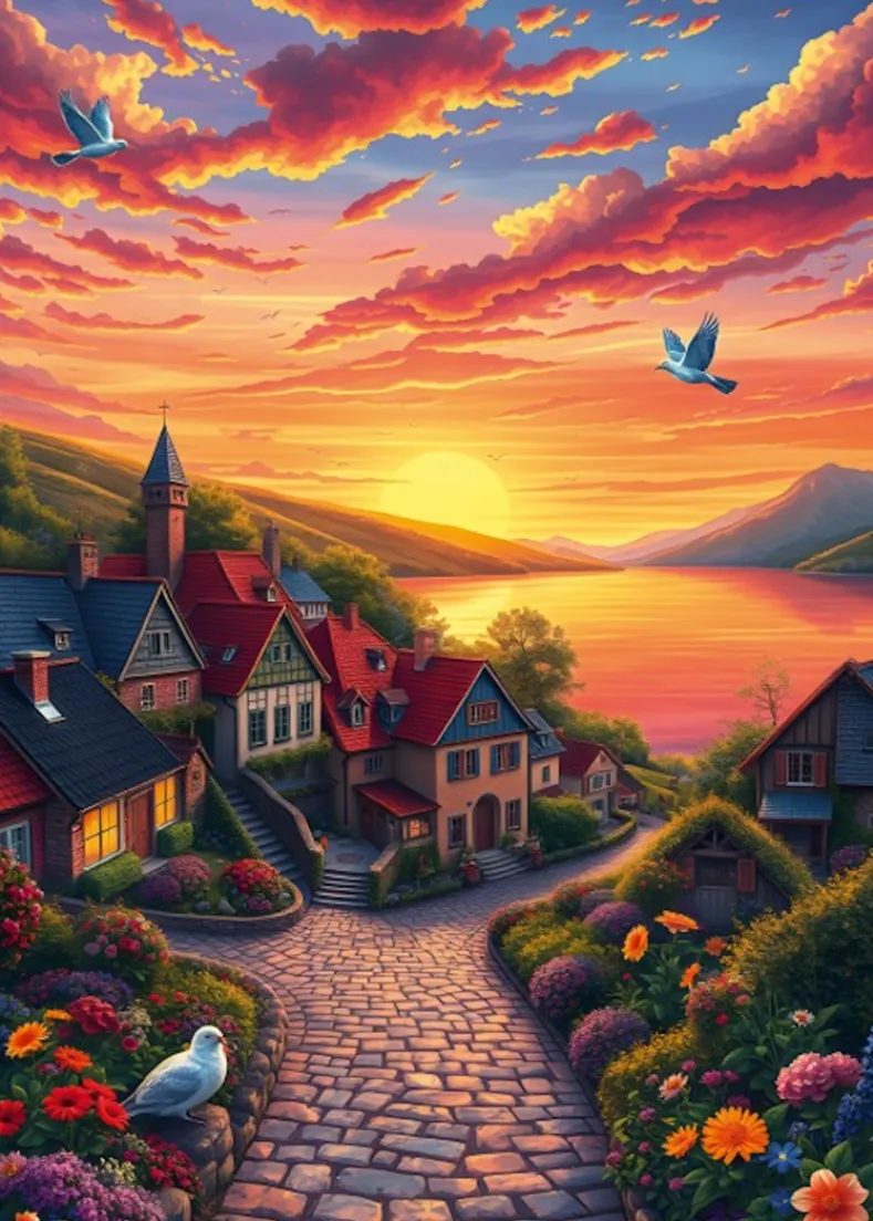 View of the Lake Puzzel (500 stukjes)