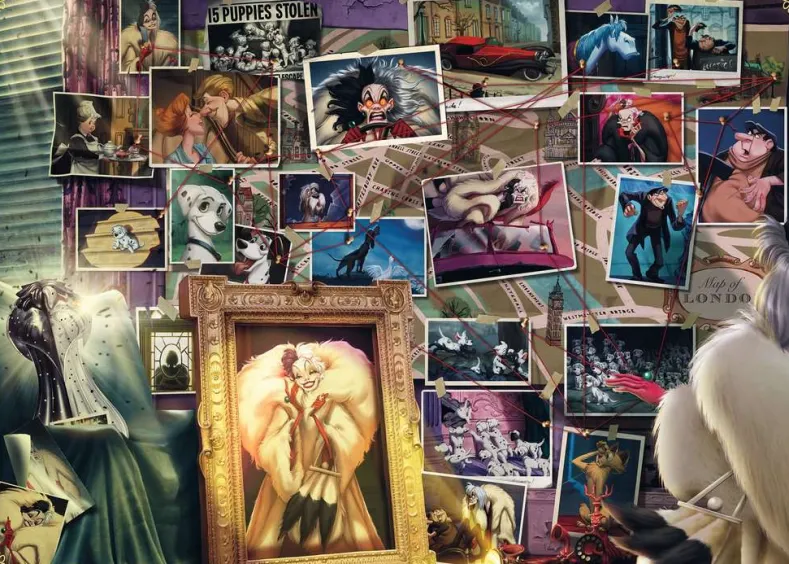 Villainous - Cruella de Vil Puzzel (1000 stukjes)