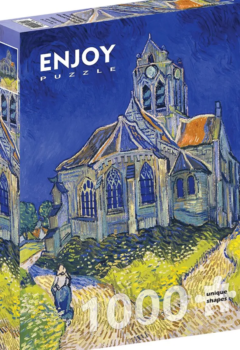 Vincent Van Gogh - De Kerk in Auvers-sur-Oise Puzzel (1000 stukjes)