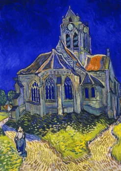 Vincent Van Gogh - De Kerk in Auvers-sur-Oise Puzzel (1000 stukjes)