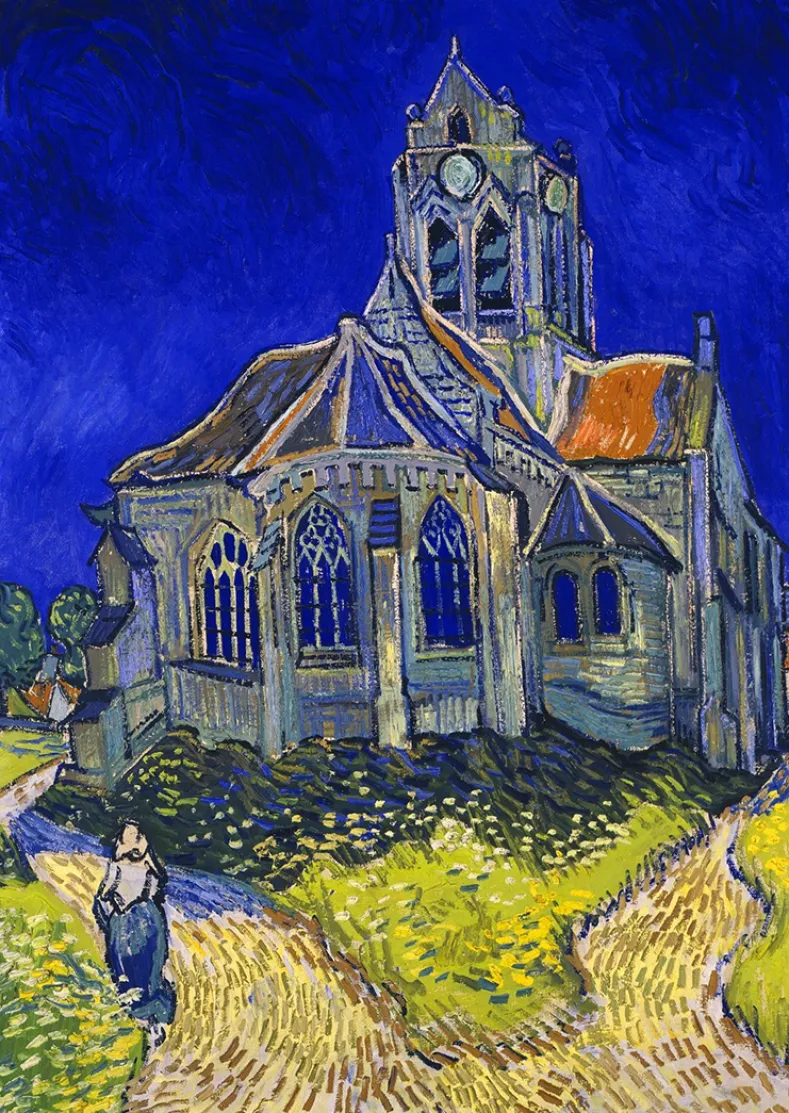 Vincent Van Gogh - De Kerk in Auvers-sur-Oise Puzzel (1000 stukjes)
