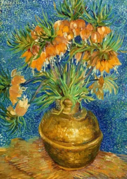 Vincent Van Gogh - Keizerlijke parelmoervlinders in een koperen vaas (1000 stukjes)
