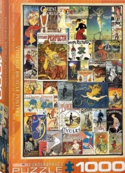 Vintage Bicycle Posters Puzzel (1000 stukjes)