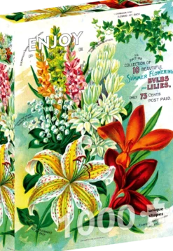 Vintage Flower Catalog Art Puzzel (1000 stukjes)