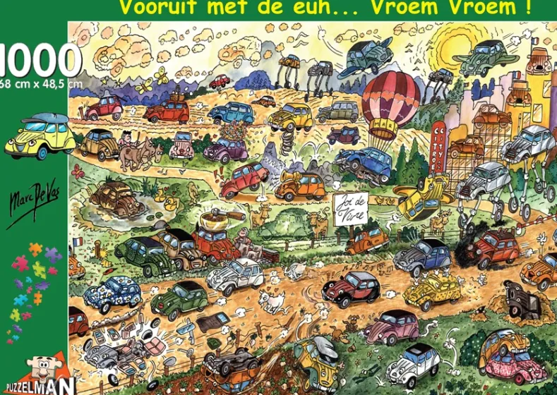 Vooruit met de euh… Vroem Vroem! – Marc de Vos (1000 stukjes)