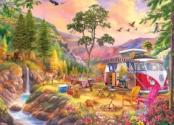 VW Bus - Camper`s Paradise Puzzel (1000 stukjes)
