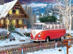VW Christmas Bus Tin Puzzel (550 stukjes)