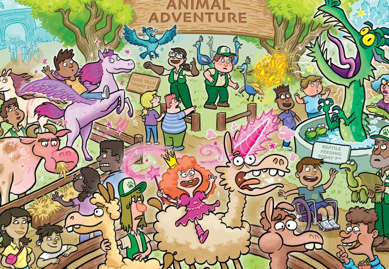 Wasgij Junior 3 - Betoverde Beestenboel! Puzzel (240 stukjes)