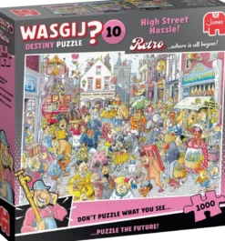 Wasgij Retro Destiny 10 - Chaos in de Winkelstraat Puzzel (1000 stukjes)
