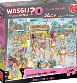 Wasgij Retro Destiny 9 - Topmodellen! (1000 stukjes)